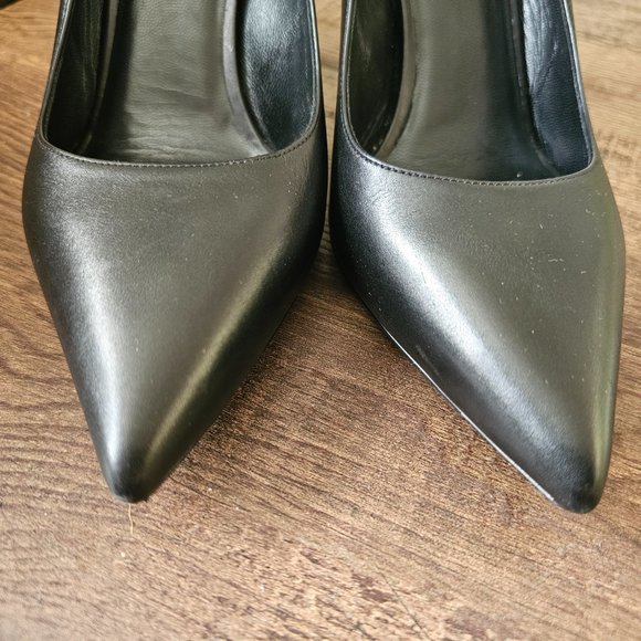 YSL Saint Laurent Leather Pumps, Black, IT 39.5/US 9.5 - Picture 7 of 11